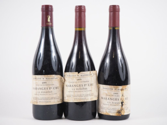 Vente aux enchères 3 BOUTEILLES MARANGES 1er CRU 'LA FUSSIÈRE' B. BACHELET   FILS - 1995 