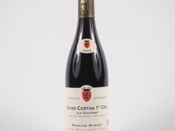 1 BOUTEILLE ALOXE CORTON 1er CRU 'LA COUTIÈRE' DOMAINE NUDANT - 2002
