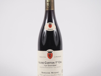 Vente aux enchères 1 BOUTEILLE ALOXE CORTON 1er CRU 'LA COUTIÈRE' DOMAINE NUDANT - 2002