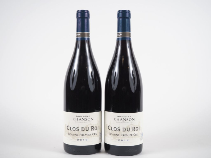2 BOUTEILLES BEAUNE 1er CRU 'CLOS DU ROI' DOMAINE CHANSON - 2019 
