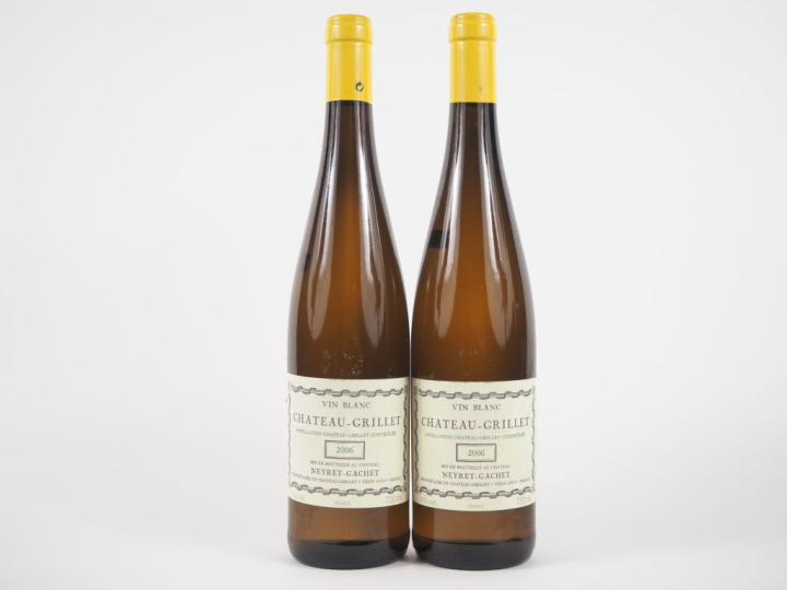 2 BOUTEILLES CHÂTEAU GRILLET NEYRET GACHET - 2006