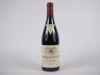 Vente aux enchères 1 BOUTEILLE CHÂTEAU DE FONSALETTE CÔTES DU RHÔNE - 2011 - ETIQUETTE PL