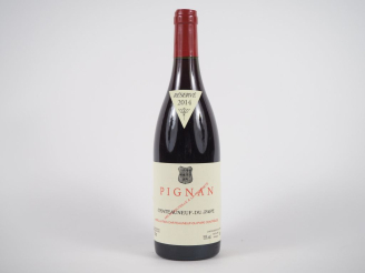 Vente aux enchères 1 BOUTEILLE PIGNAN CHÂTEAUNEUF DU PAPE - 2014 - ETIQUETTE TRÈS LÉGER P