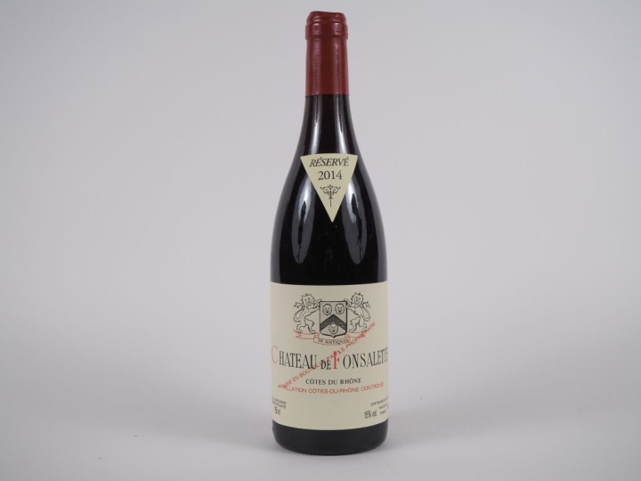 1 BOUTEILLE CHÂTEAU DE FONSALETTE CÔTES DU RHÔNE - 2014 