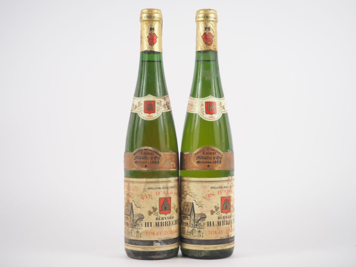2 BOUTEILLES TOKAY BERNARD HUMBRECHT - 1983 - ES