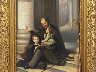 Vente aux enchères Ecole française XIXème. "Hommage au citoyen Senard". Huile sur toile s