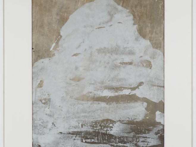 Fouad BELLAMINE.  "sans titre" Technique mixte sur papier marouflé sur