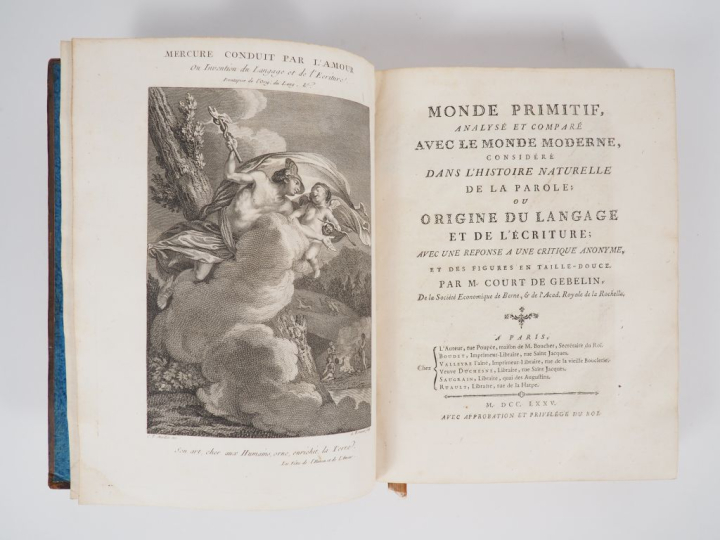 COURT DE GEBELIN. MONDE PRIMITIF, analysé et comparé avec le monde mod