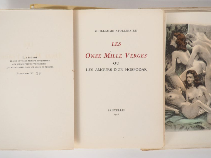 [CURIOSA]. APOLLINAIRE (G.). LES ONZE MILLE VERGES ou Les Amours d’un 