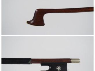 Vente aux enchères 	Archet de violon 	fait dans l'atelier JTL en pernambouc  monté maille