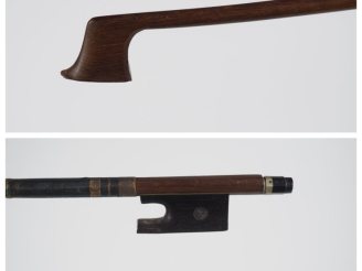 Vente aux enchères Intéressant 	Archet de violon classique 	de l'école de N. Maire en boi