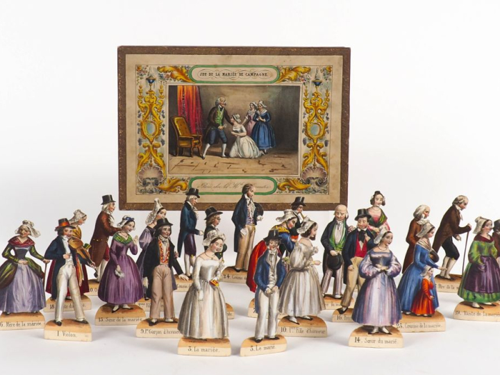 Jeu de société "La mariée de campagne", dans son coffret avec ses pièc