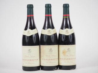 Vente aux enchères 3 BOUTEILLES NUITS ST GEORGES "LES RICHEMONES" CHARLES THOMAS - 2002 -