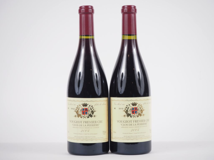 2 BOUTEILLES VOUGEOT 1er CRU "CLOS DE LA PERRIÈRE" PIERRE LAFOREST - 2