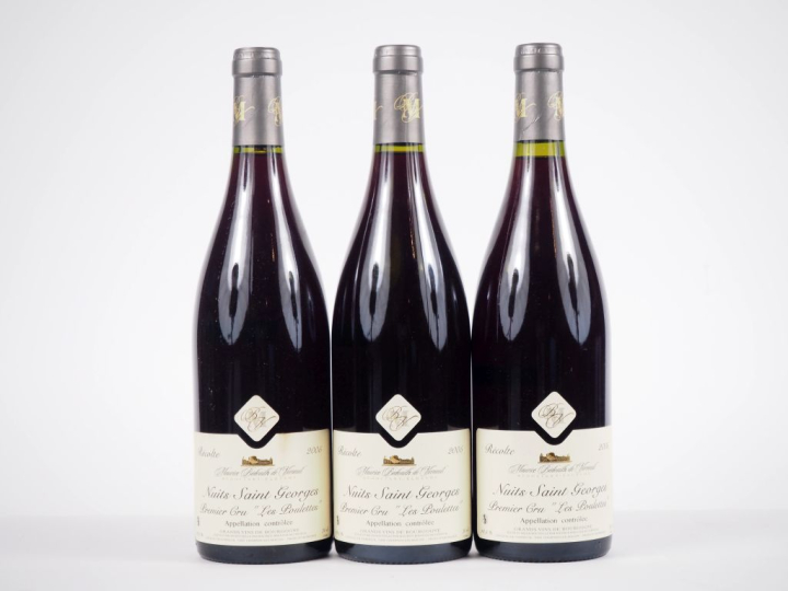 3 BOUTEILLES NUITS ST GEORGES 1er CRU "LES POULETTES" MAURICE BIDOUILH
