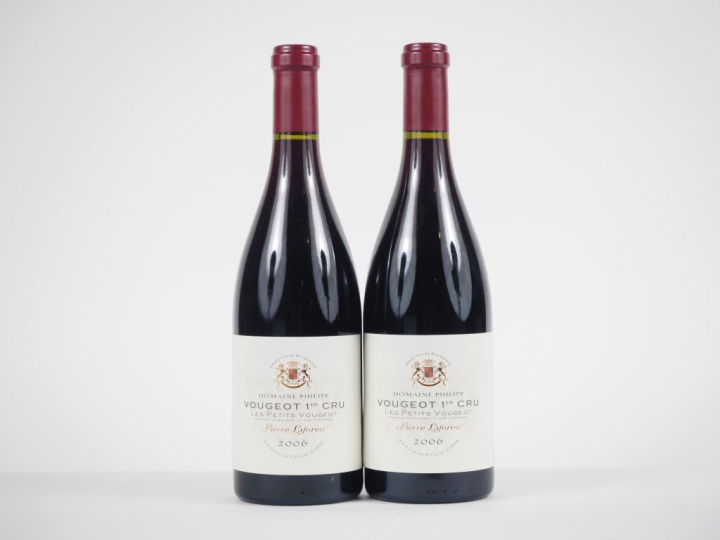 2 BOUTEILLES VOUGEOT 1er CRU "LES PETITS VOUGEOT" DOMAINE PHILIPP PIER