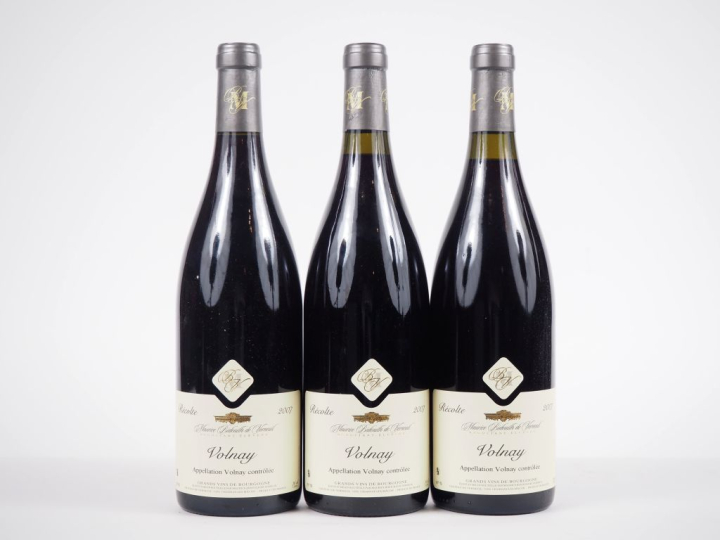 3 BOUTEILLES VOLNAY MAURICE BIDOUILH DE VERNEUIL - 2007