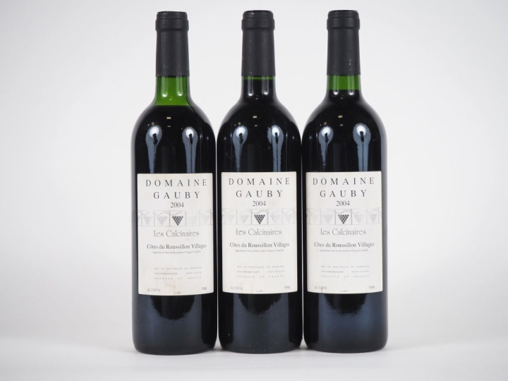 3 BOUTEILLES DOMAINE GAUBY "LES CALCINAIRES" CÔTES DU ROUSSILLON VILLA