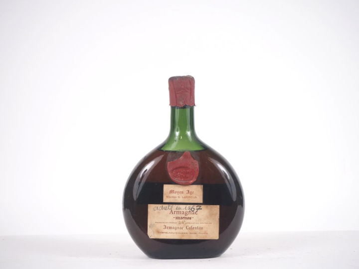1 BOUTEILLE ARMAGNAC "RESERVE MOYEN AGE" LAFONTAN - CAPSULE CIRE CORRO