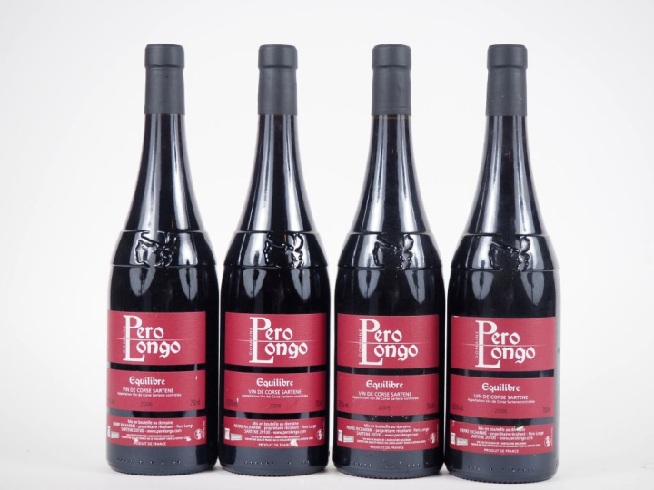4 BOUTEILLES DOMAINE PERO LONGO "EQUILIBRE" CORSE - 2006 
