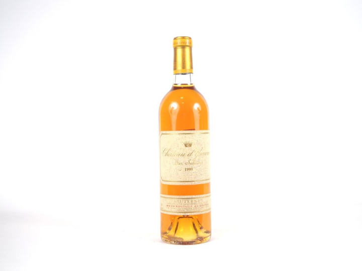 1 BOUTEILLE CHÂTEAU D'YQUEM 1er CCS SAUTERNES - 1999 - BON NIVEAU/ET 