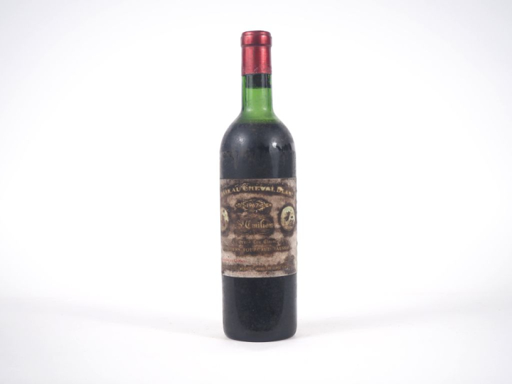 1 BOUTEILLE CHÂTEAU CHEVAL BLANC 1er GCC ST ÉMILION - 1967 - HEP-MEP/B