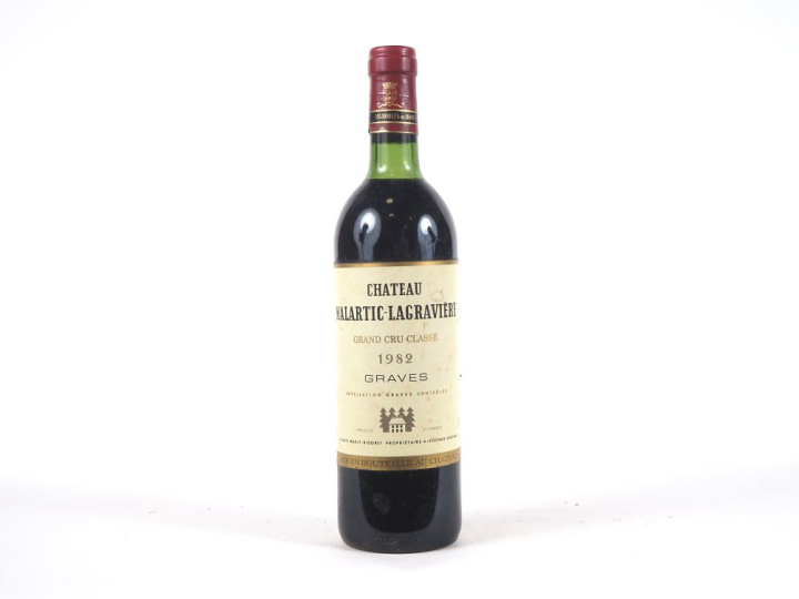 1 BOUTEILLE CHÂTEAU MALARTIC LAGRAVIÈRE GCC GRAVES - 1982 - CBO - BG-L