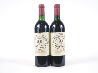 Vente aux enchères 2 BOUTEILLES CHÂTEAU PAVIE MACQUIN GCC ST ÉMILION - 1988 - LB 