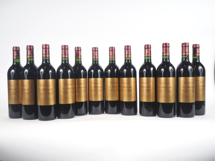 12 BOUTEILLES CHÂTEAU LA MOULINE CB MOULIS - 1997 - CBO 