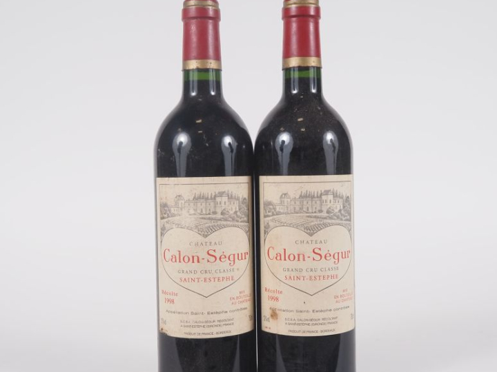 2 BOUTEILLES CHÂTEAU CALON SÉGUR GCC ST ESTÈPHE - 1998