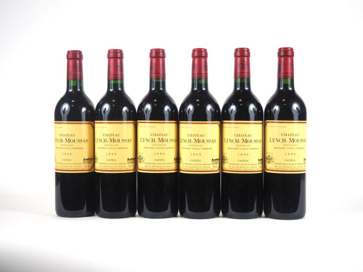 6 BOUTEILLES CHÂTEAU LYNCH MOUSSAS GCC PAUILLAC - 1999 
