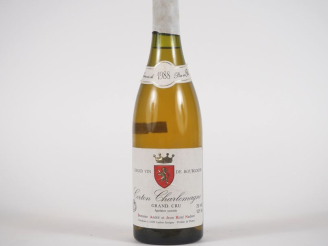 Vente aux enchères 1 BOUTEILLE CORTON CHARLEMAGNE GC DOMAINE NUDANT - 1988 - ÉTIQUETTE TR