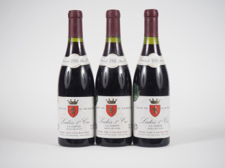 Vente aux enchères 3 BOUTEILLES LADOIX 1er CRU "LA CORVÉE" DOMAINE ANDRÉ ET JEAN RENÉ NUD