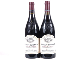 Vente aux enchères 2 BOUTEILLES GEVREY CHAMBERTIN 1er CRU POISSENOT DOMAINE HUMBERT FRÈRE