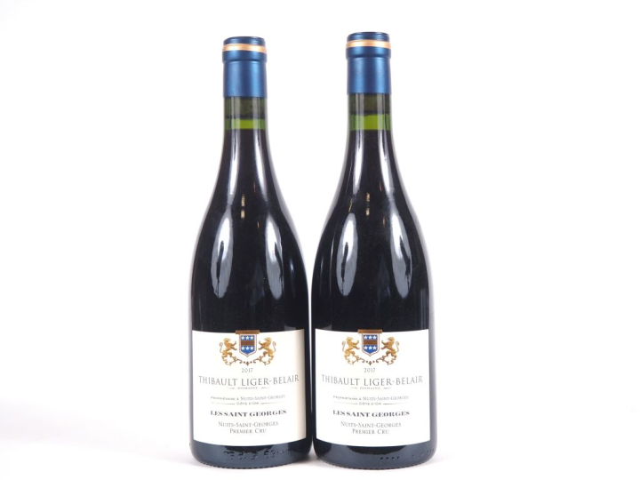 2 BOUTEILLES NUITS ST GEORGES 1er CRU "LES SAINT GEORGES" THIBAULT LIG