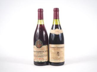 Vente aux enchères 2 BOUTEILLES GEVREY CHAMBERTIN CHARLES BERNARD : 1 DE 1979/1 DE 1990 