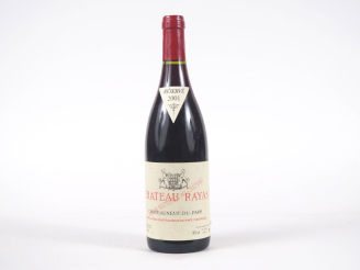 Vente aux enchères 1 BOUTEILLE CHÂTEAU RAYAS CHÂTEAUNEUF DU PAPE - 2001 - ÉTIQUETTE TRÈS 