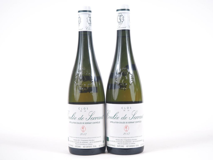 2 BOUTEILLES CLOS DE LA COULÉE DE SERRANT NICOLAS JOLY - 2017 