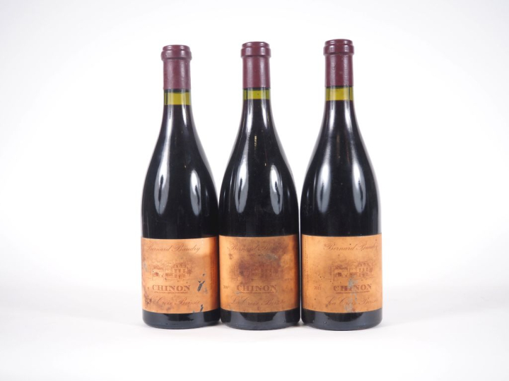 3 BOUTEILLES CHINON "LA CROIX BOISÉE" BERNARD BAUDRY : 2008/2009/2011 