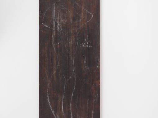 Vietnam, vers 1900 Elément décoratif vertical en bois, à décor de marq