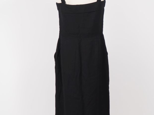NINA RICCI, Boutique Robe à fines bretelles noire en fibranne (100%), 