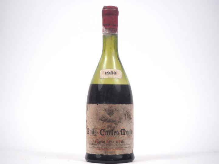 1 BOUTEILLE NUITS CAILLES MORIN - 1959 - VIDANGE/CAPS CORRODÉE 