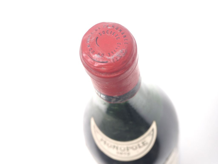1 BOUTEILLE LA TÂCHE DOMAINE DE LA ROMANEE CONTI - 1972 - 6,5 CM/EA/EL