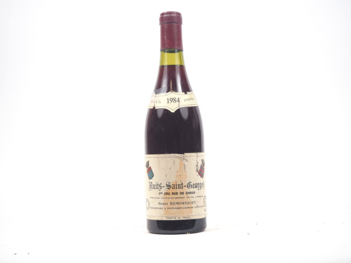 1 BOUTEILLE NUITS ST GEORGES 1er CRU "RUE DE CHAUX" H. REMORIQUET - 19