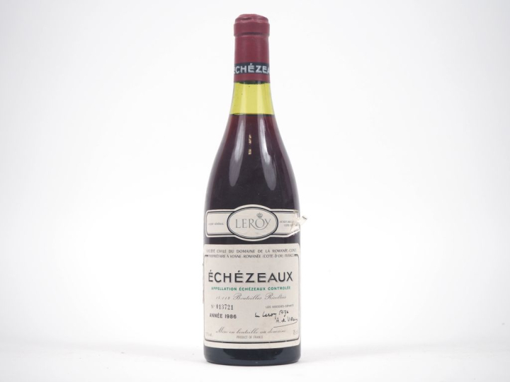 1 BOUTEILLE ÉCHÉZEAUX DOMAINE DE LA ROMANEE CONTI - 1986 - 2,7 CM/ELA