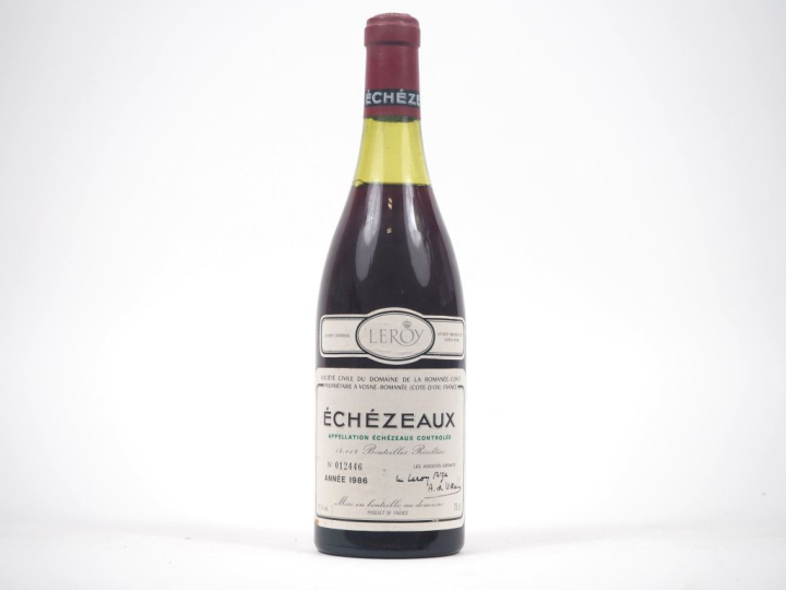 1 BOUTEILLE ÉCHÉZEAUX DOMAINE DE LA ROMANEE CONTI - 1986 - 3,7 CM