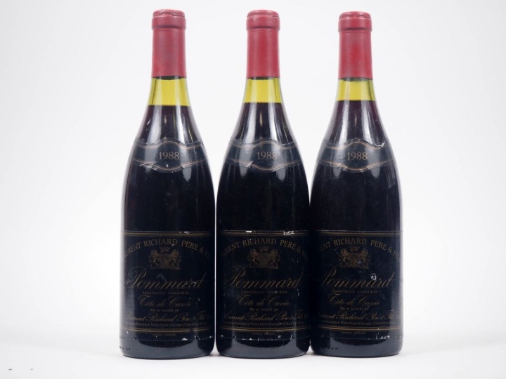3 BOUTEILLES POMMARD "TÊTE DE CUVÉE" L. RICHARD - 1988