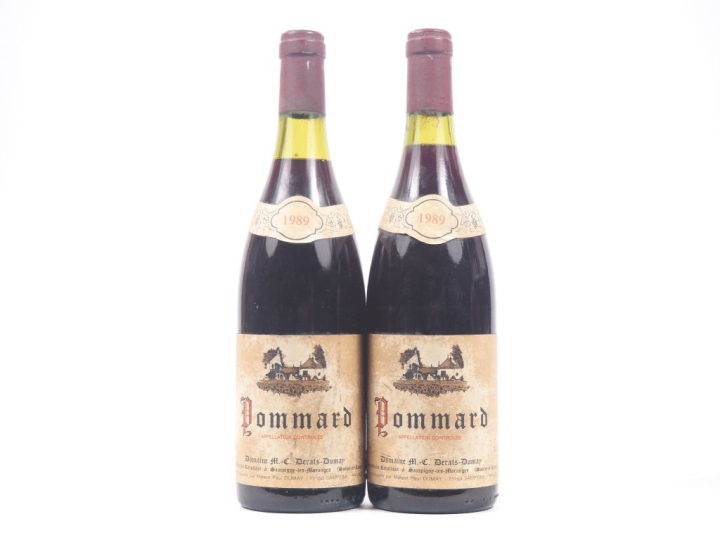 2 BOUTEILLES POMMARD DOMAINE M.C. DERATS DUMAY - 1989 