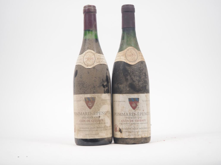 2 BOUTEILLES POMMARD ÉPENOTS 1er CRU "CLOS DE CITEAUX" DOMAINE J. MONN