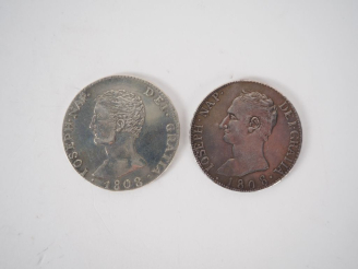 Vente aux enchères Deux différentes copies de pièces de 20 Reals 1808.